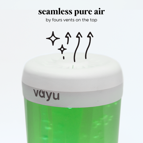 How clean air exits the Vayu Air purifier